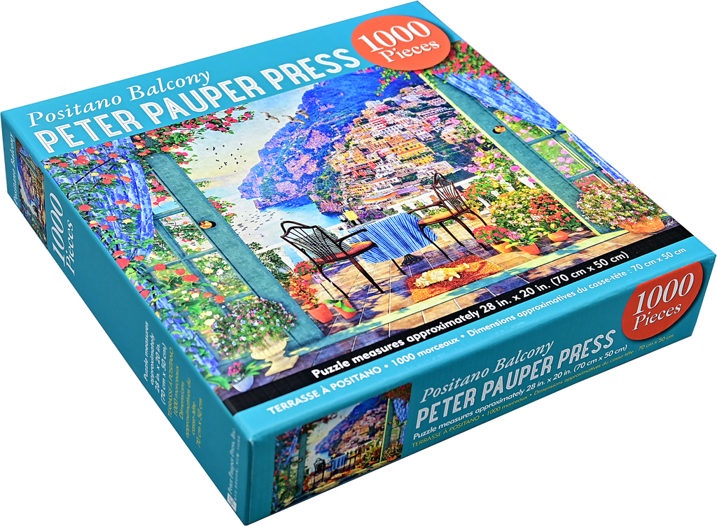 Positano Balcony 1000 Piece Jigsaw Puzzle |Peter Pauper Press| - STEAM Kids Brisbane