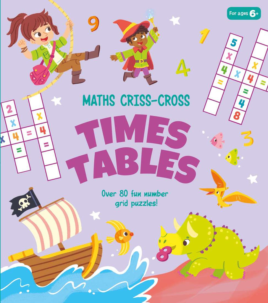 Maths Criss-Cross Times Tables Puzzle Book - STEAM Kids Brisbane