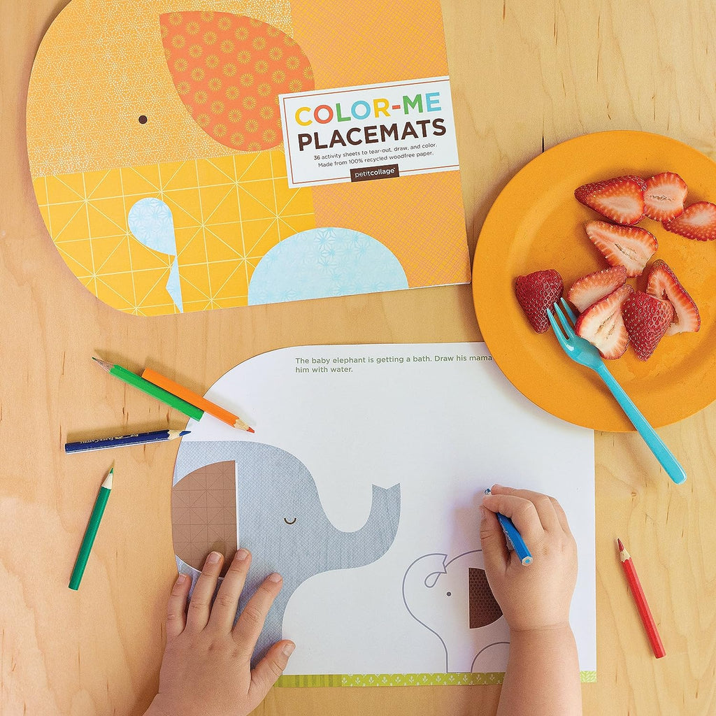Colour-Me Placemats: Safari Animals | Petit Collage - STEAM Kids Brisbane