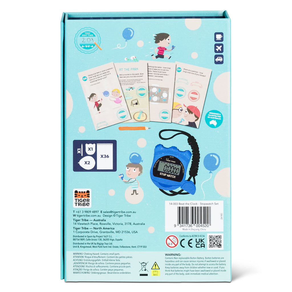 Tiger Tribe Beat the Clock – Stopwatch Activity Set for Kids - STEAM Kids Brisbane