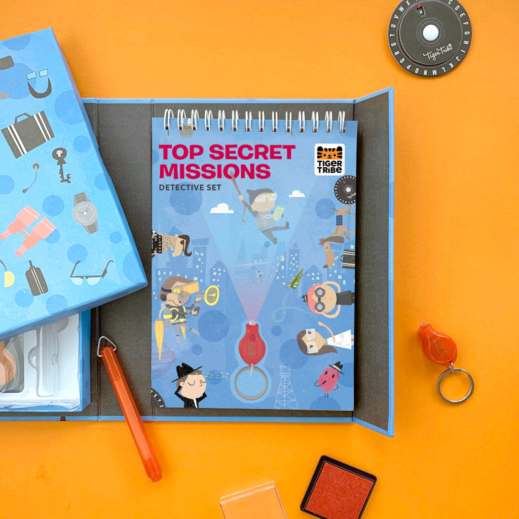 Tiger Tribe Detective Kit – Top Secret Mission Spy Set - STEAM Kids Brisbane