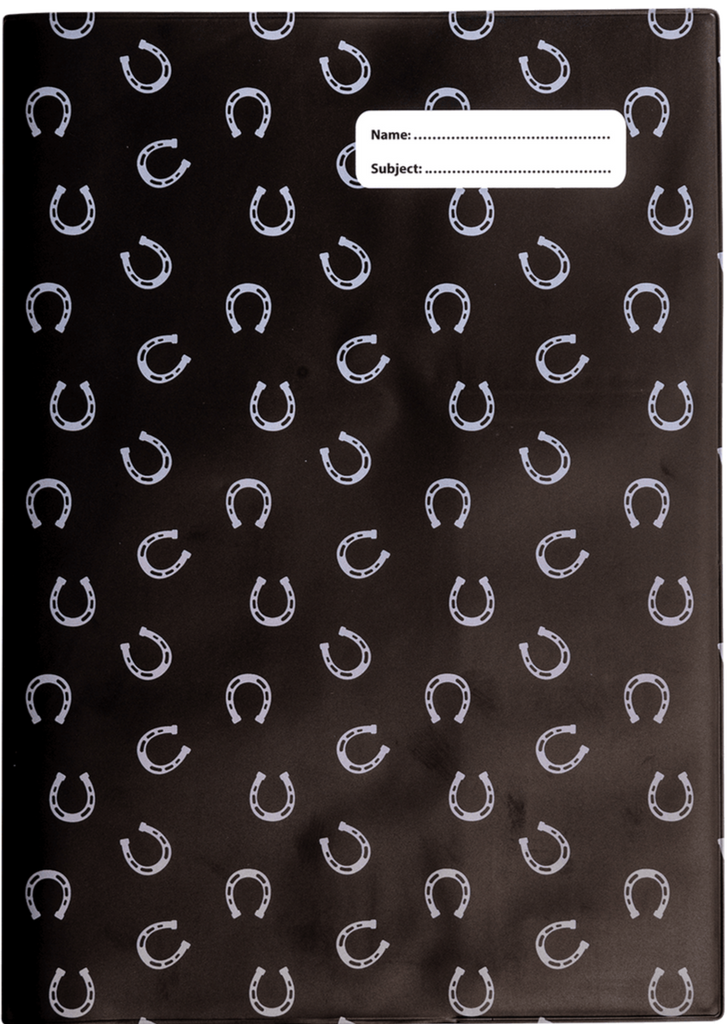 Scrapbook Cover - Black & White Horses 6 | Spencil - STEAM Kids Brisbane