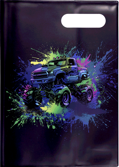 Spencil A4 Bookcover - Mega Wheels 1 | Book Cover A4 Exercise Book Size - STEAM Kids Brisbane