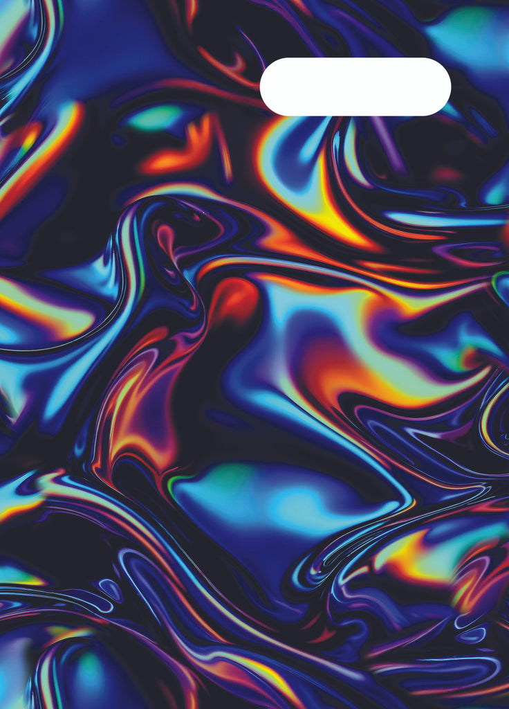 Spencil A4 Bookcover - Metallic Waves | Book Cover A4 Exercise Book Size - STEAM Kids Brisbane