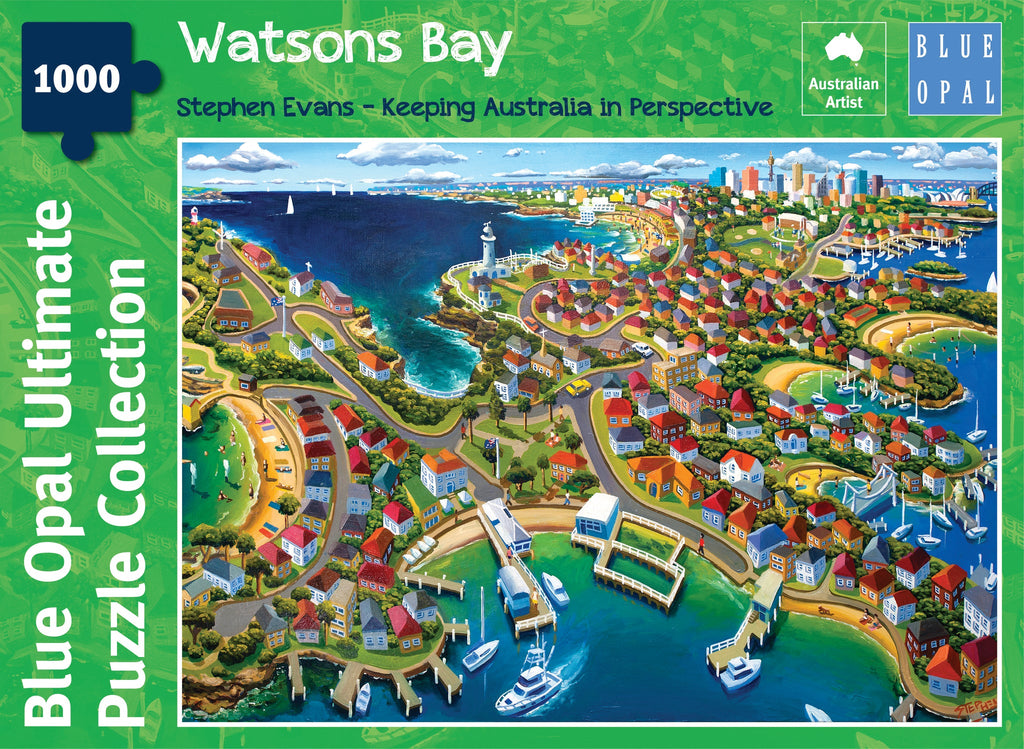 Blue Opal - Watsons Bay | 1000 Piece Jigsaw Puzzle - STEAM Kids Brisbane