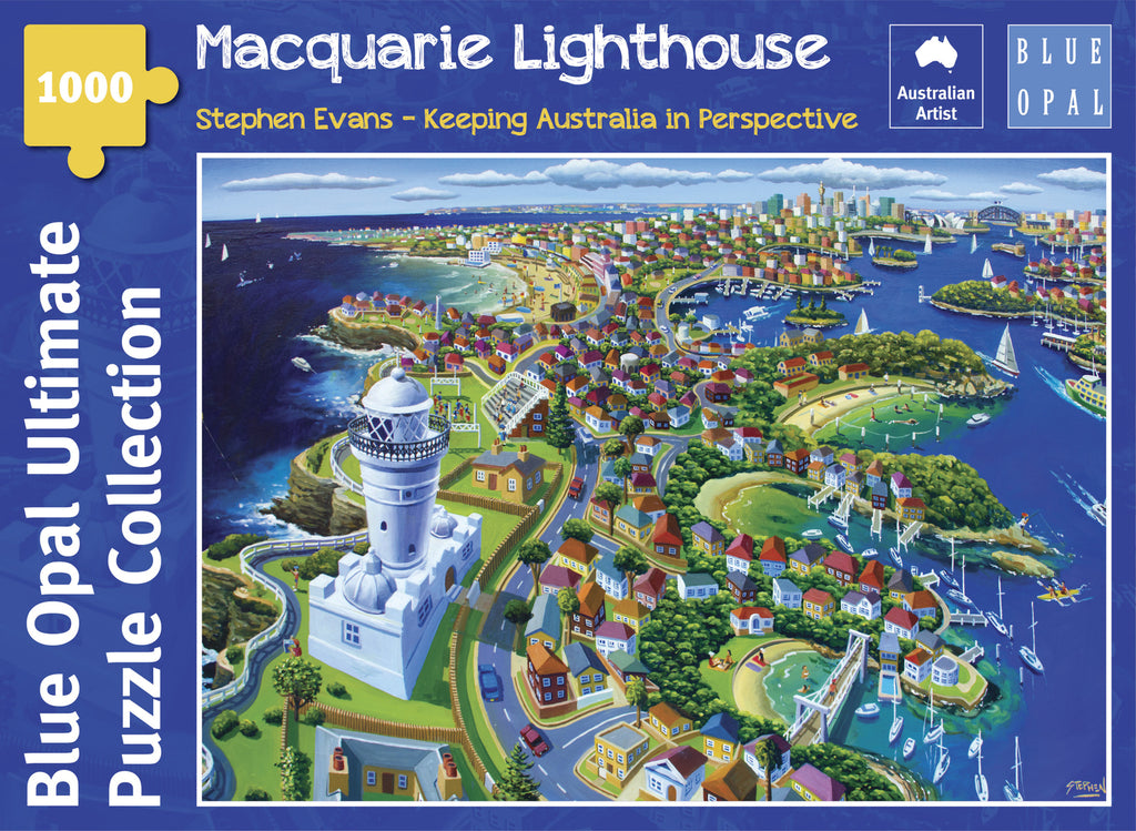 Blue Opal Ultimate - Macquarie Lighthouse | 1000 Piece Jigsaw Puzzle - STEAM Kids Brisbane