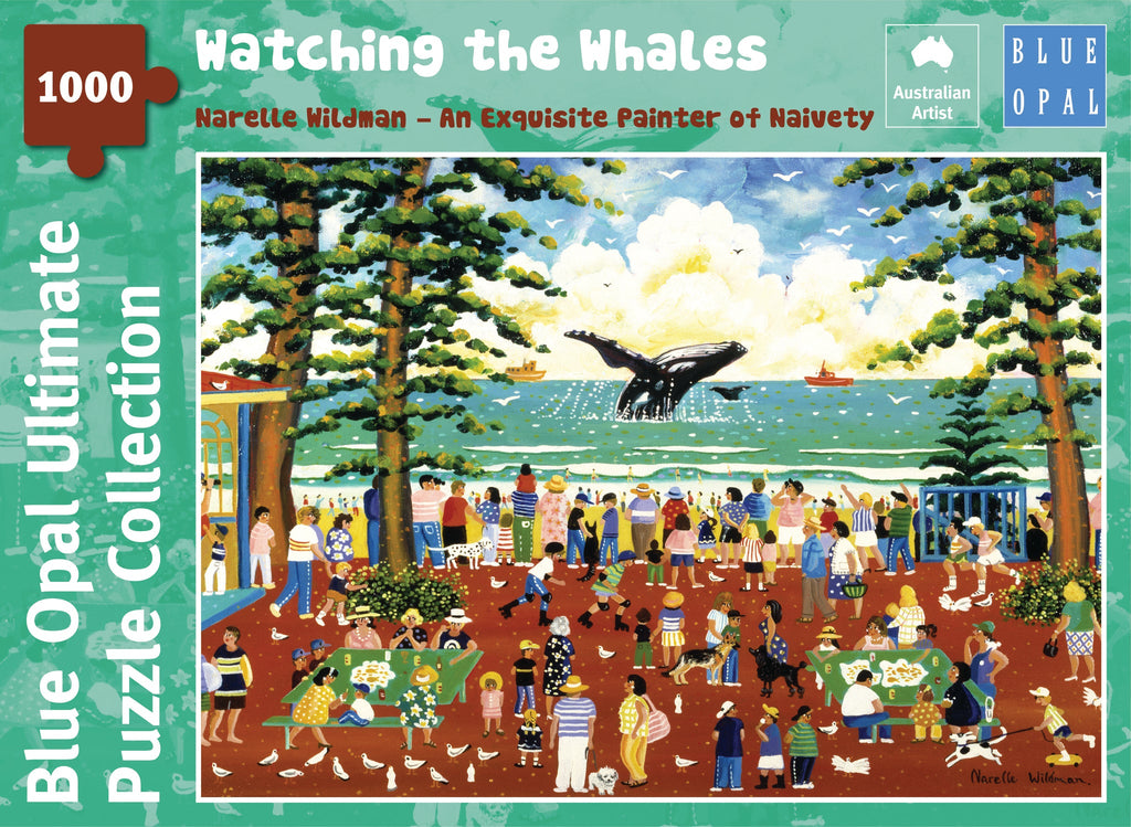 Blue Opal - Watching The Whales | 1000 Piece Jigsaw Puzzle - STEAM Kids Brisbane