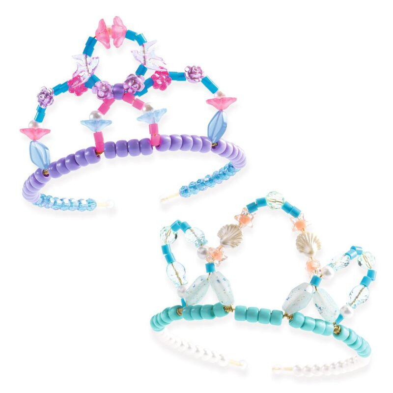 Djeco Duo of Tiaras Blue & Purple Bead Kit - STEAM Kids Brisbane