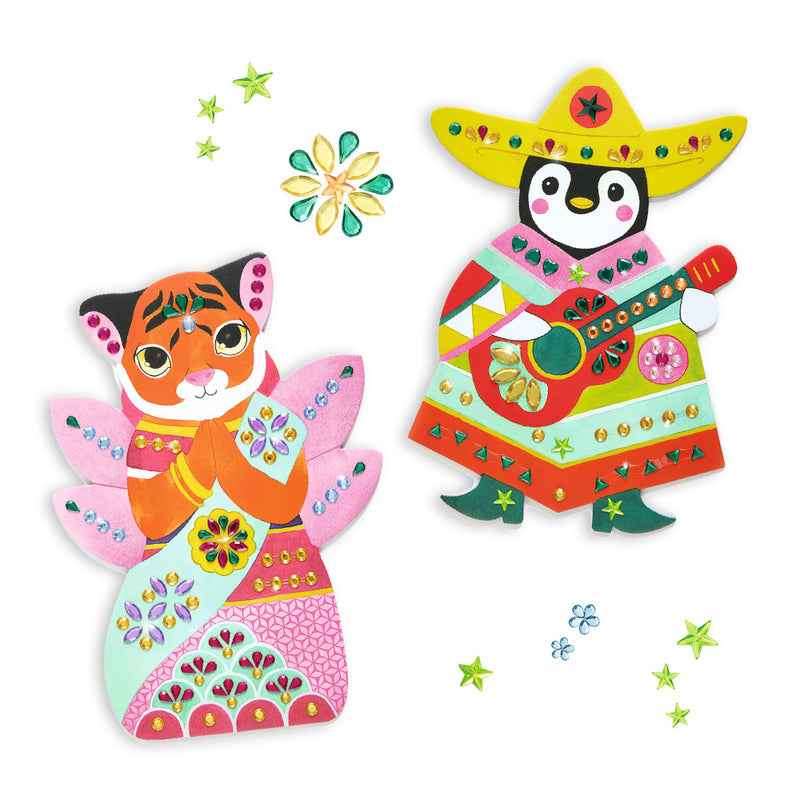Djeco Rhinestones and Collage Sticker Set - STEAM Kids Brisbane