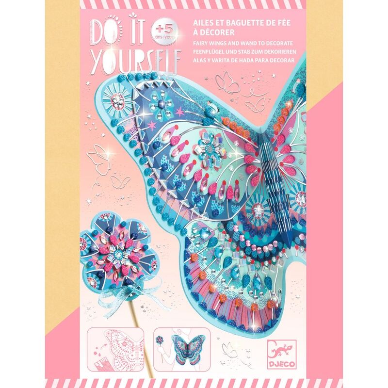 Djeco Do It Yourself Like a Fairy Wings & Wand Set - STEAM Kids Brisbane
