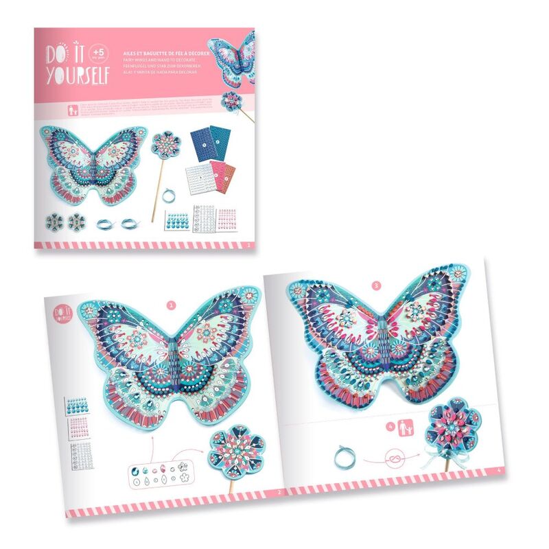 Djeco Do It Yourself Like a Fairy Wings & Wand Set - STEAM Kids Brisbane