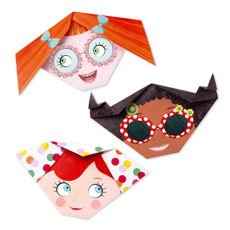 Djeco Pretty Faces Origami - STEAM Kids Brisbane