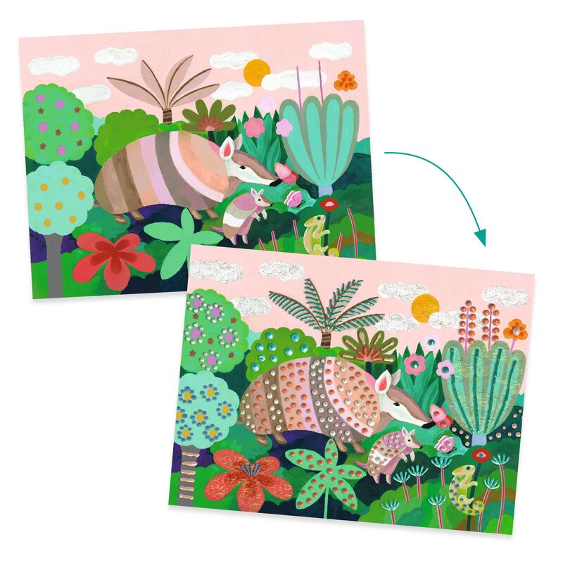 Djeco Tropical Forest 3D Painting Set - STEAM Kids Brisbane