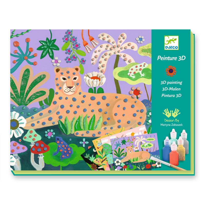 Djeco Tropical Forest 3D Painting Set - STEAM Kids Brisbane