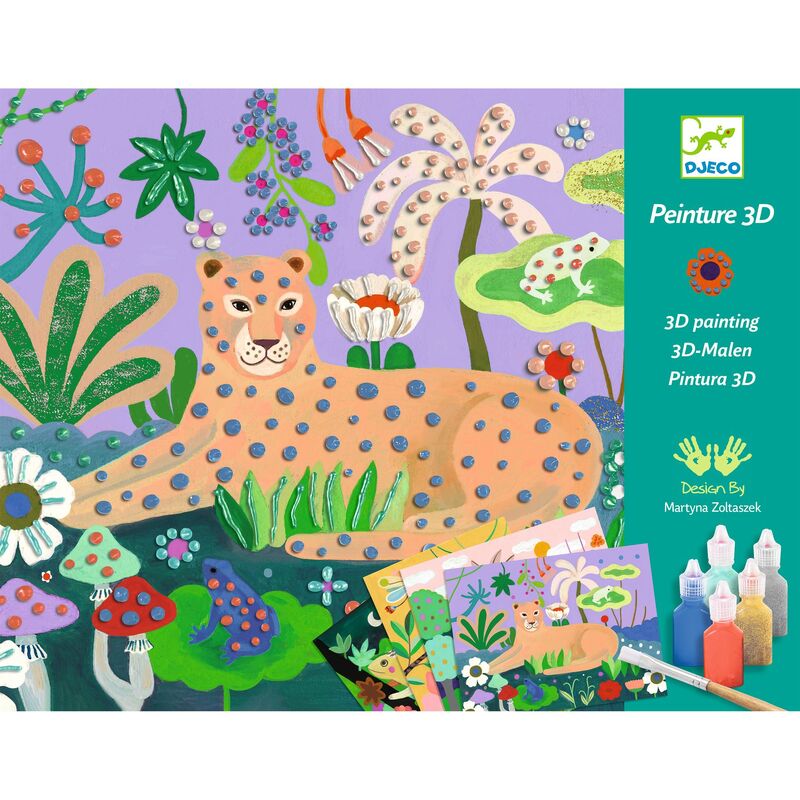Djeco Tropical Forest 3D Painting Set - STEAM Kids Brisbane