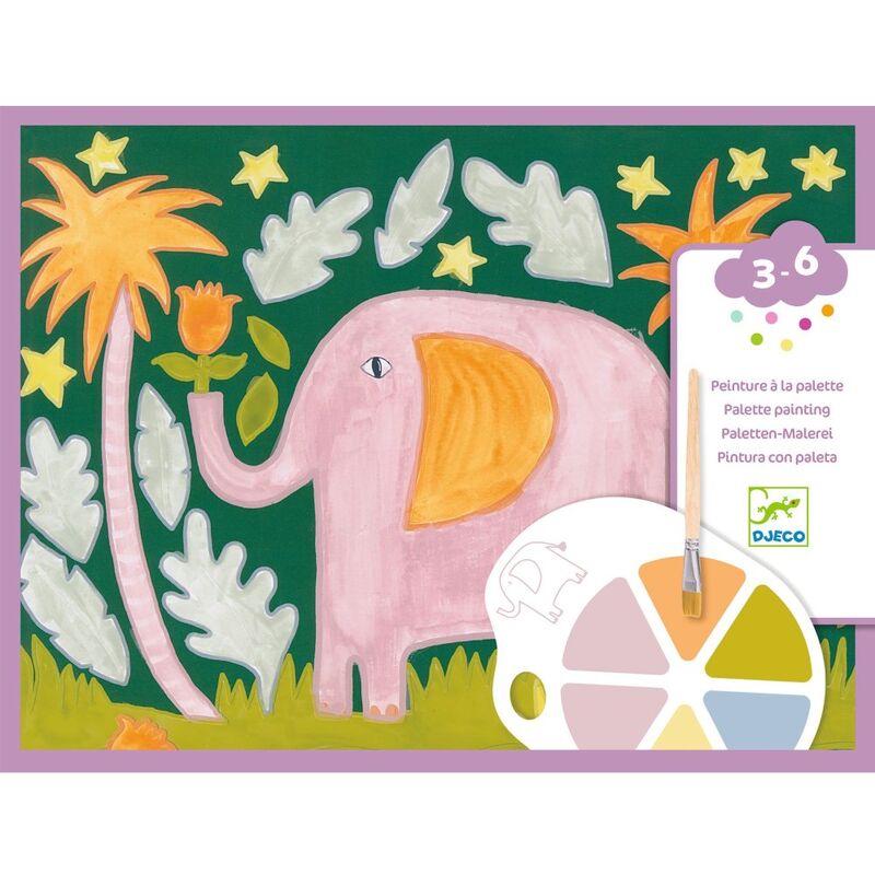 Wild Ones Animal. Palette Painting Kit | Djeco - STEAM Kids Brisbane