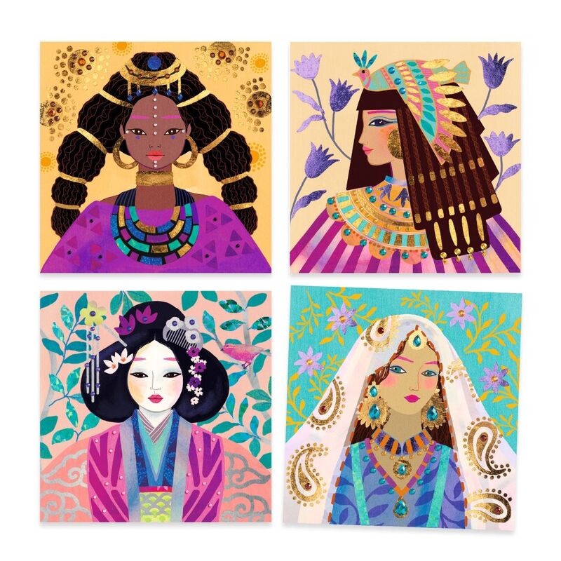 Djeco Precious Jewels Foil Pictures - STEAM Kids Brisbane