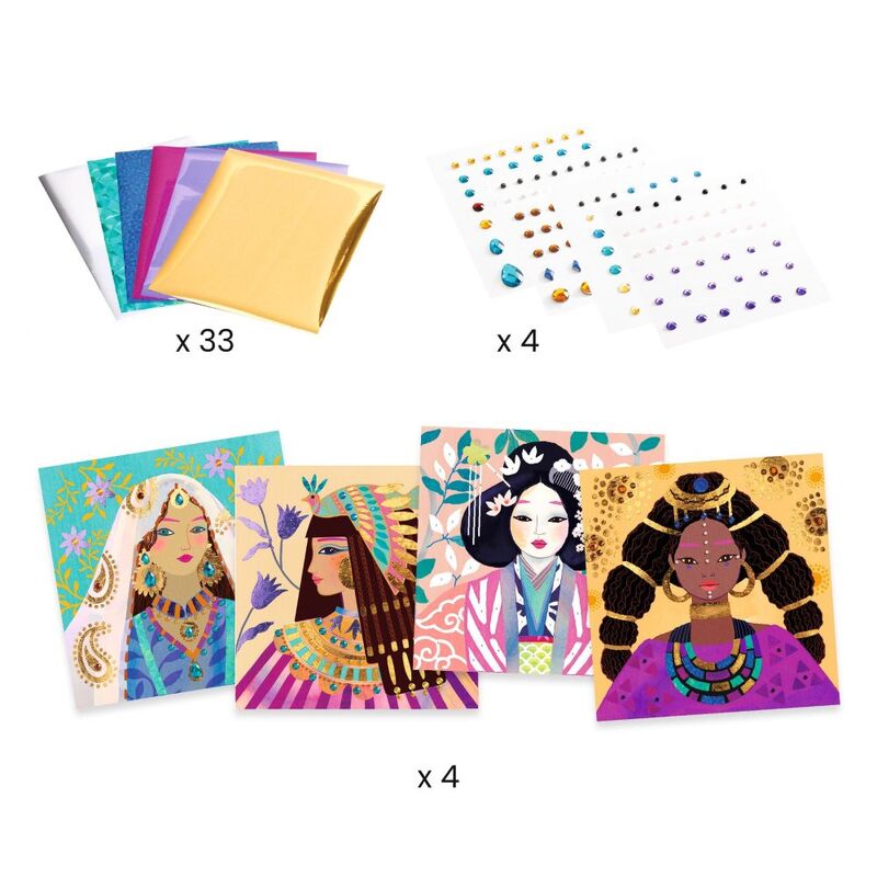 Djeco Precious Jewels Foil Pictures - STEAM Kids Brisbane