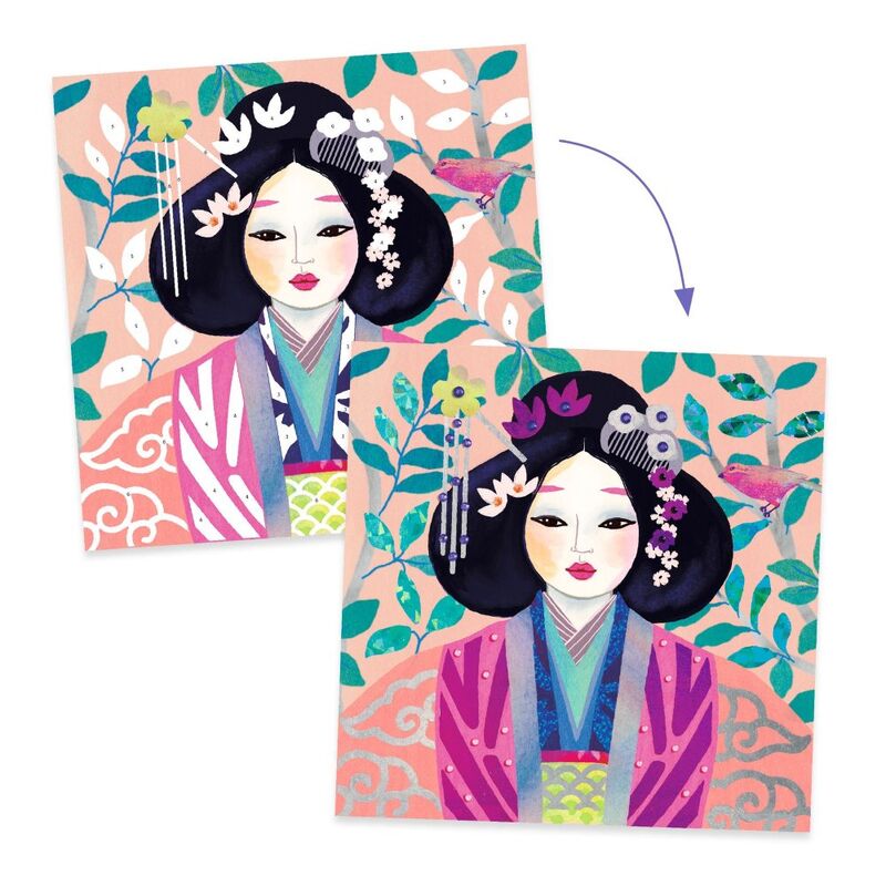 Djeco Precious Jewels Foil Pictures - STEAM Kids Brisbane