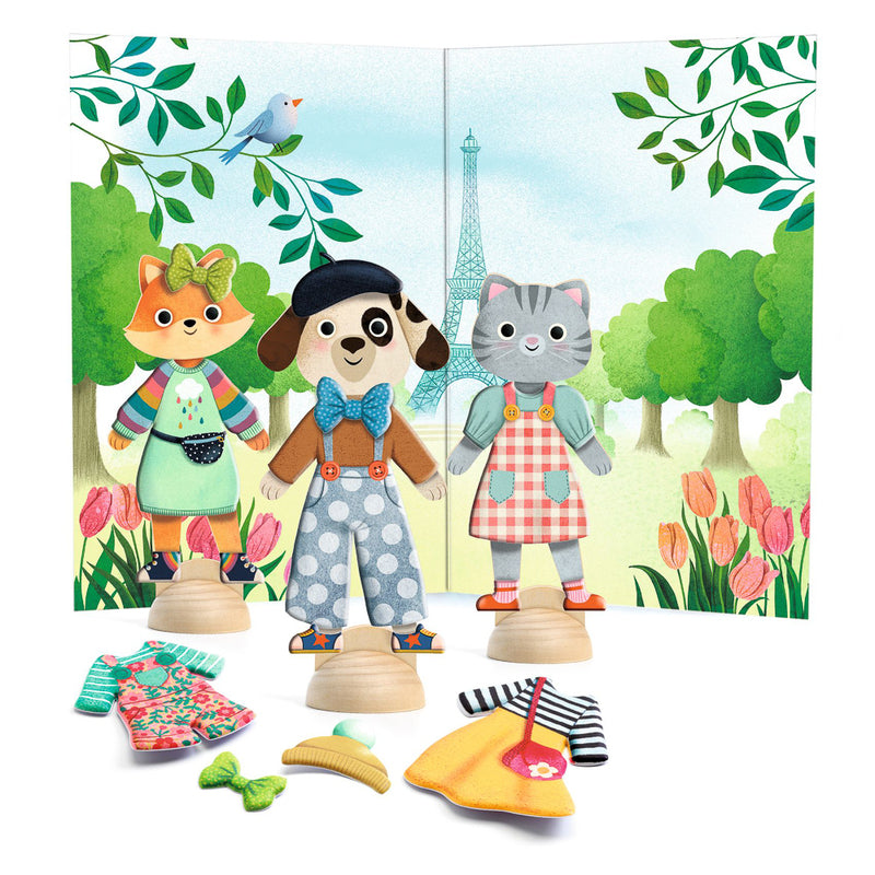 Djeco Hello Paris Dress Up Collage Set - STEAM Kids Brisbane