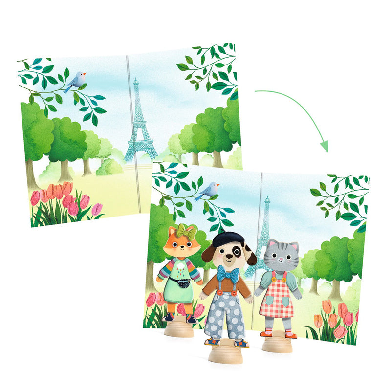 Djeco Hello Paris Dress Up Collage Set - STEAM Kids Brisbane