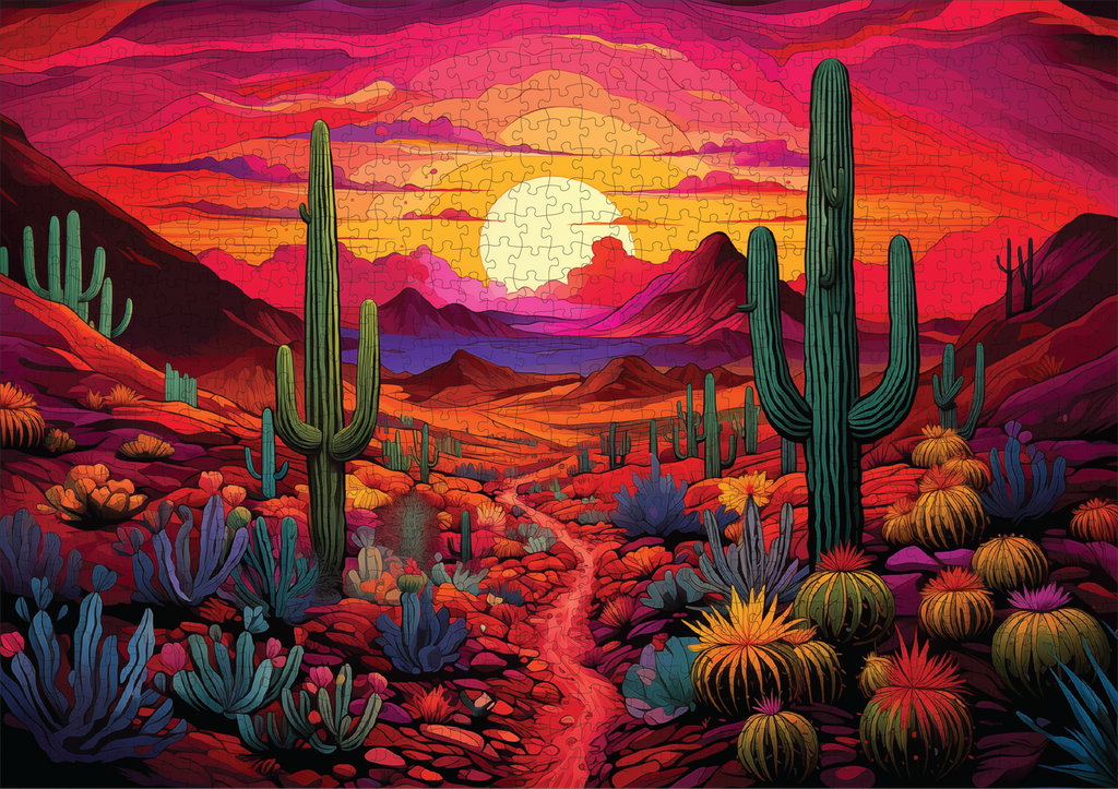 Desert Daze Puzzle 1000 Piece - STEAM Kids Brisbane