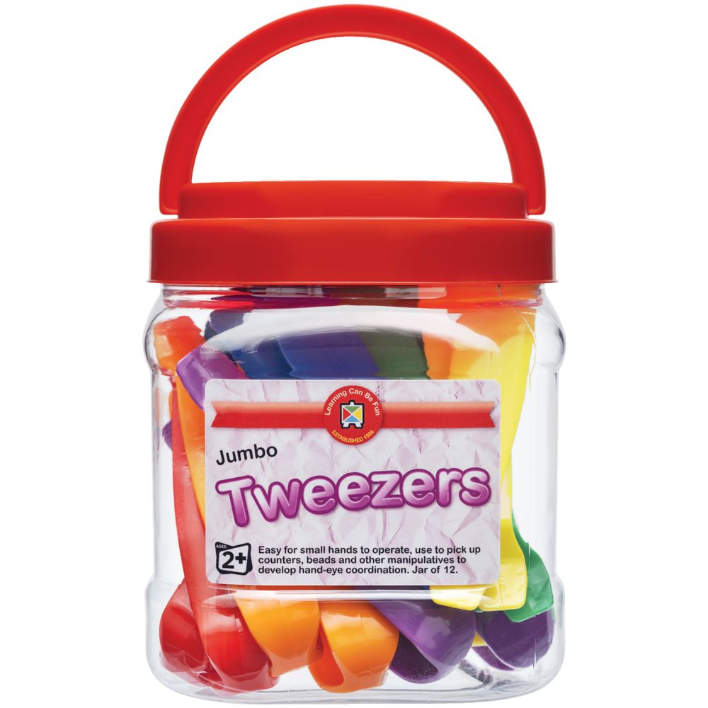 Jumbo Tweezers Jar of 12 - STEAM Kids Brisbane