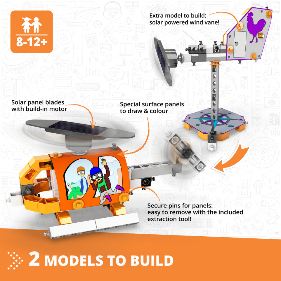 Engino - Academy of Steam | Solar Helicopter - STEAM Kids Brisbane