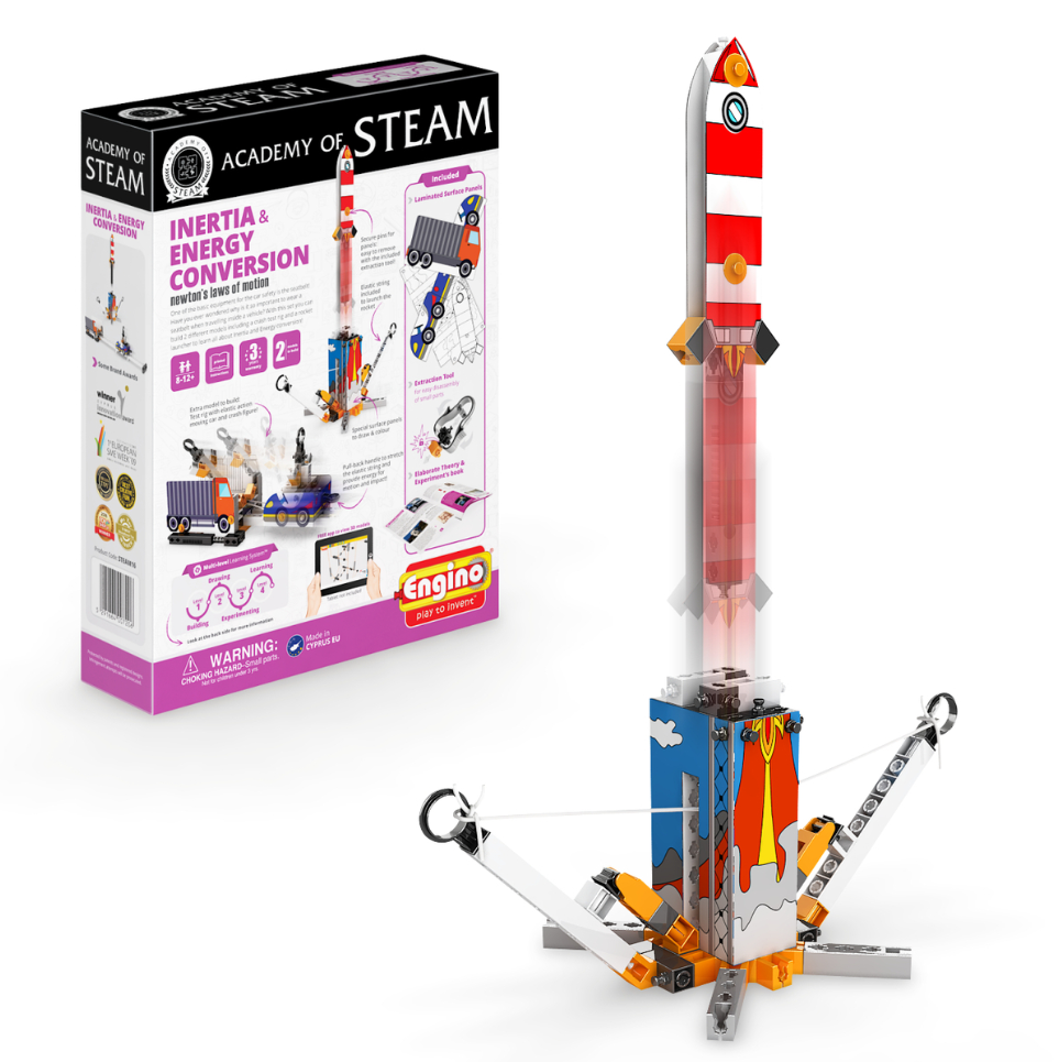 Engino - Academy of Steam | Inertia & Energy Conversion - STEAM Kids Brisbane