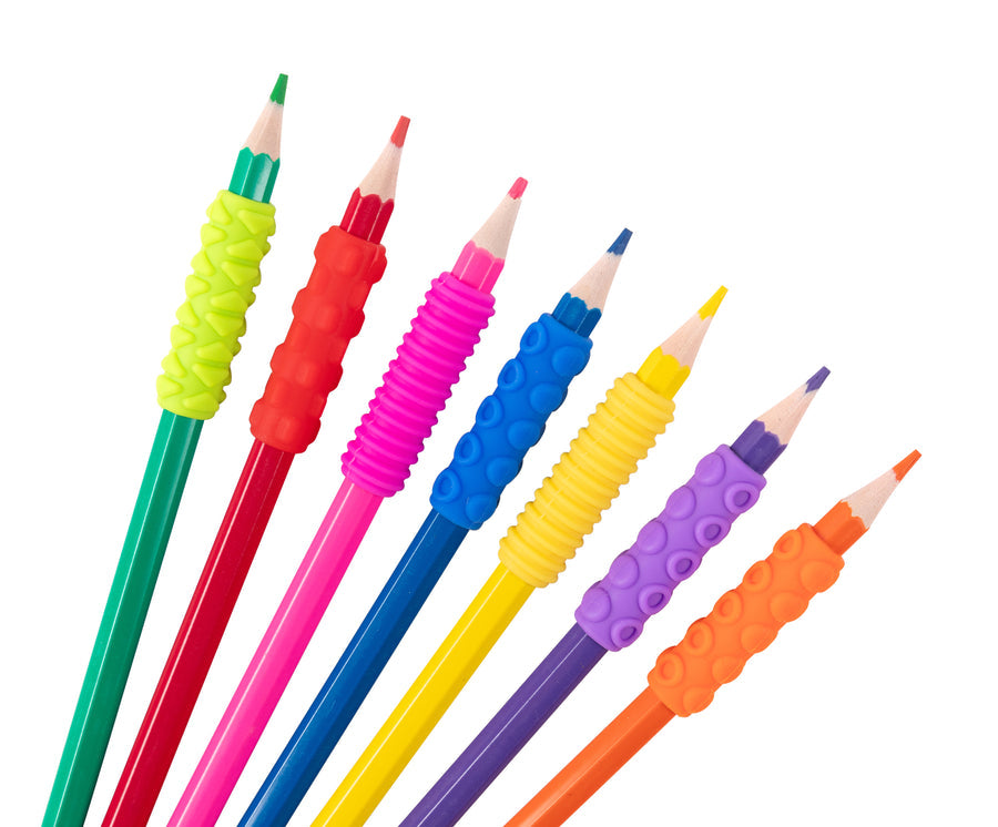 Textured Pencil Grips Set of 28 | Sensory Sprouts - STEAM Kids Brisbane