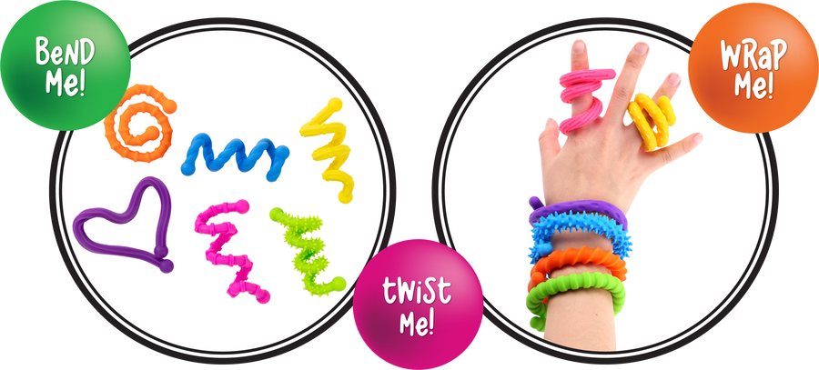 Textured Twistable Strings Set of 6 | Sensory Sprouts - STEAM Kids Brisbane
