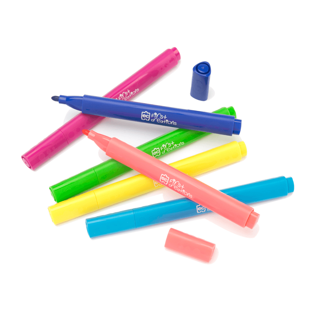 First Creations Easi-Grip Triangular Markers Box Of 12 - STEAM Kids Brisbane
