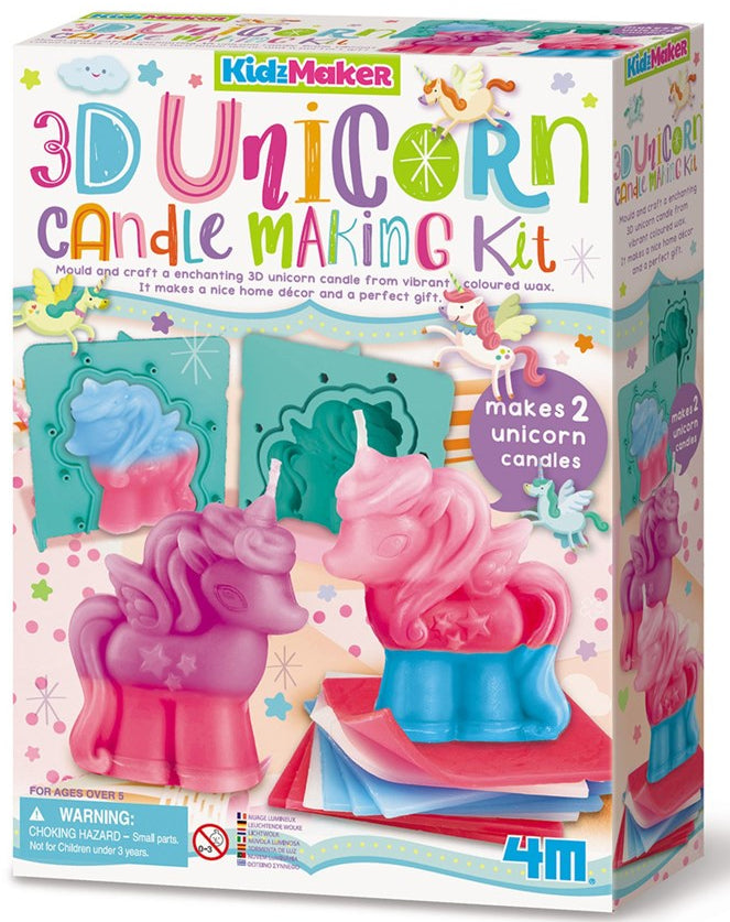 3D Unicorn Candle Making Kit by 4M - STEAM Kids Brisbane