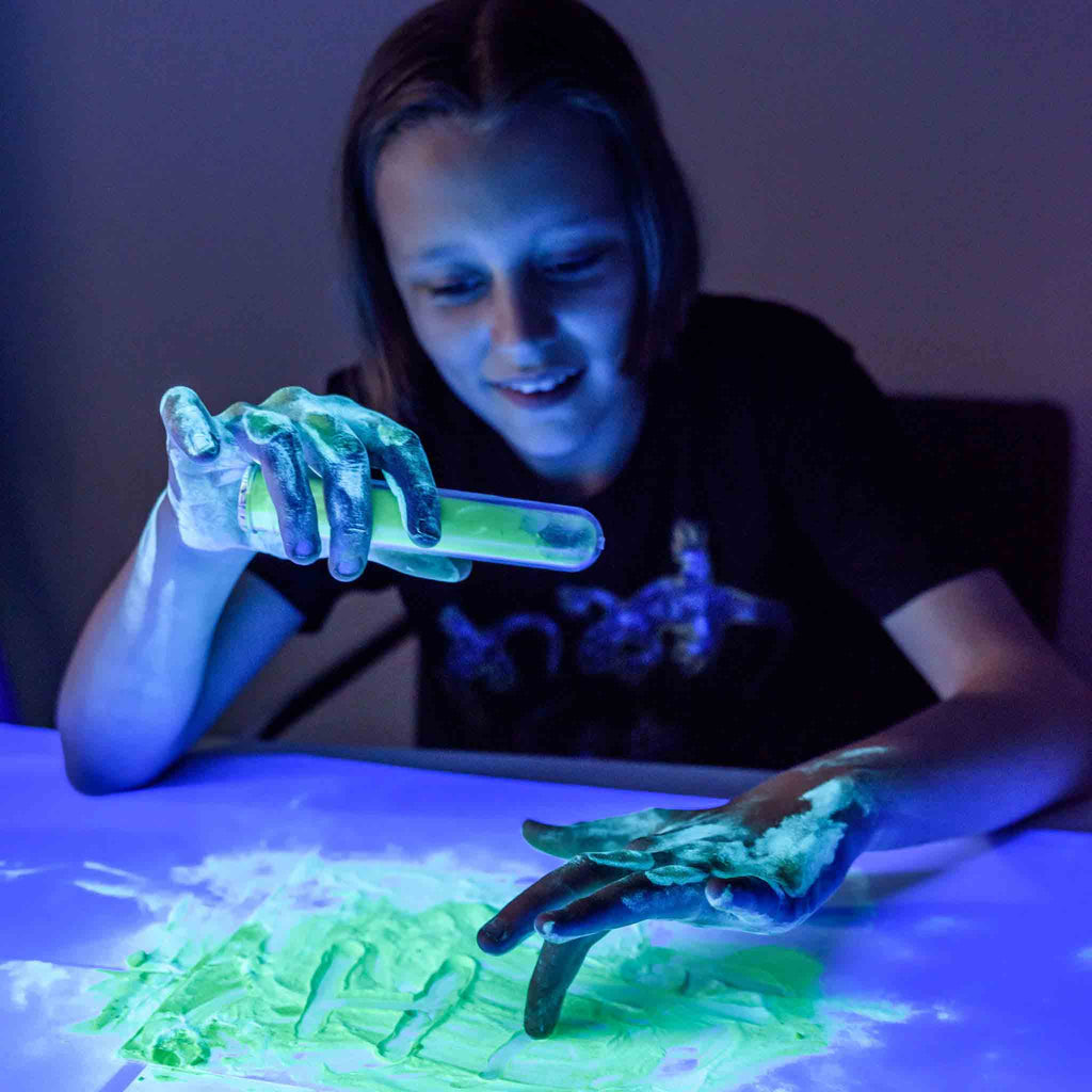 Heebie Jeebies Phosphorescent Powder Test Tube - Green - STEAM Kids Brisbane