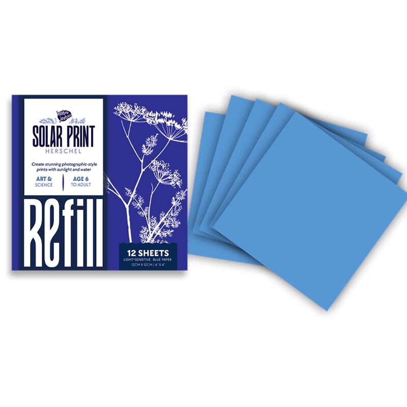 Herschel Solar Print 10cm - Refill Kit, Cyanotype - STEAM Kids Brisbane
