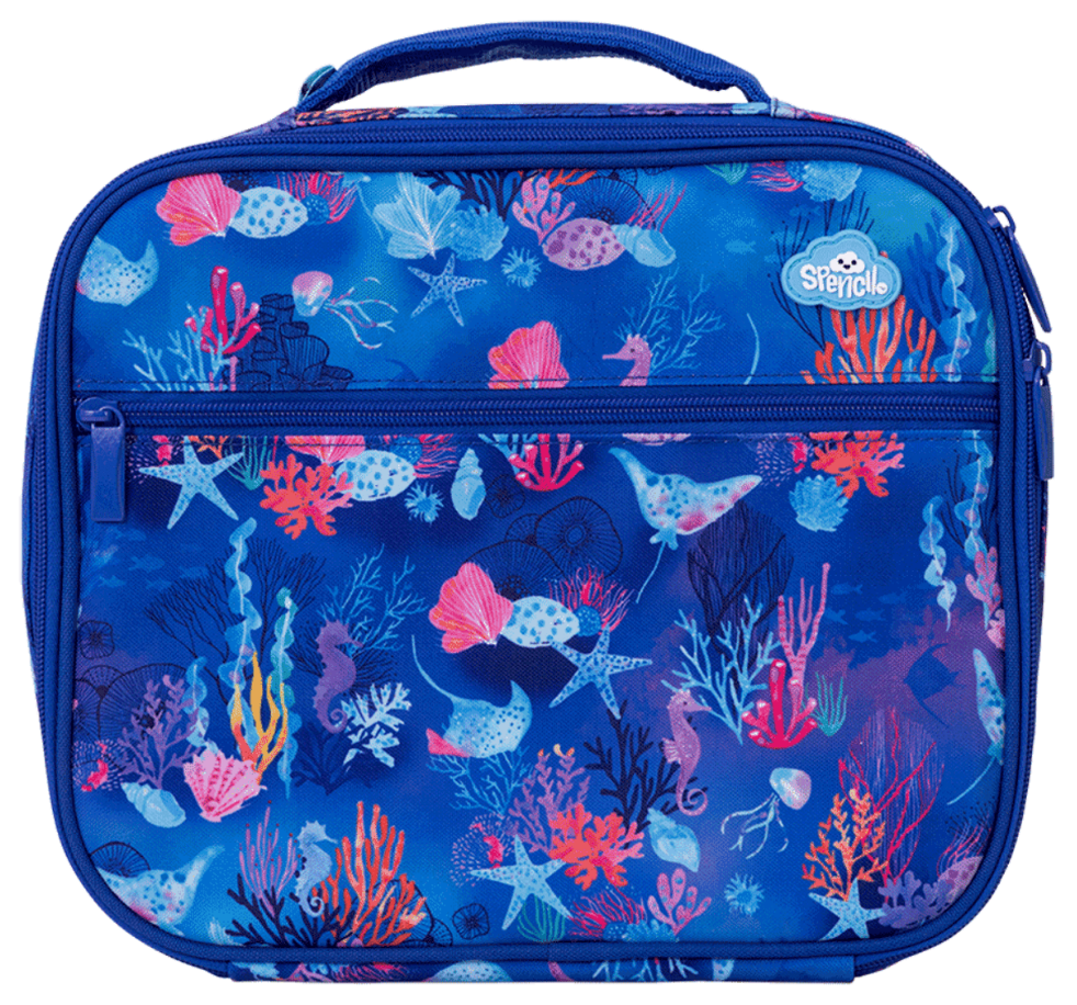 Spencil Big Cooler Lunch Bag Coral Garden | Insulated Lunch Box - STEAM Kids Brisbane