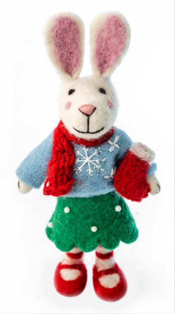 Handmade Ruby Red Shoes Christmas Decoration | 100% NZ Felted Wool - STEAM Kids Brisbane