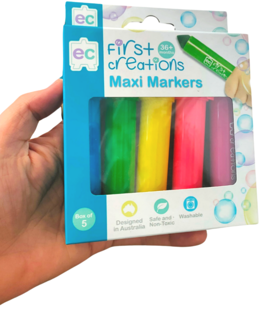 Maxi Markers - Box of 5 | First Creations - STEAM Kids Brisbane