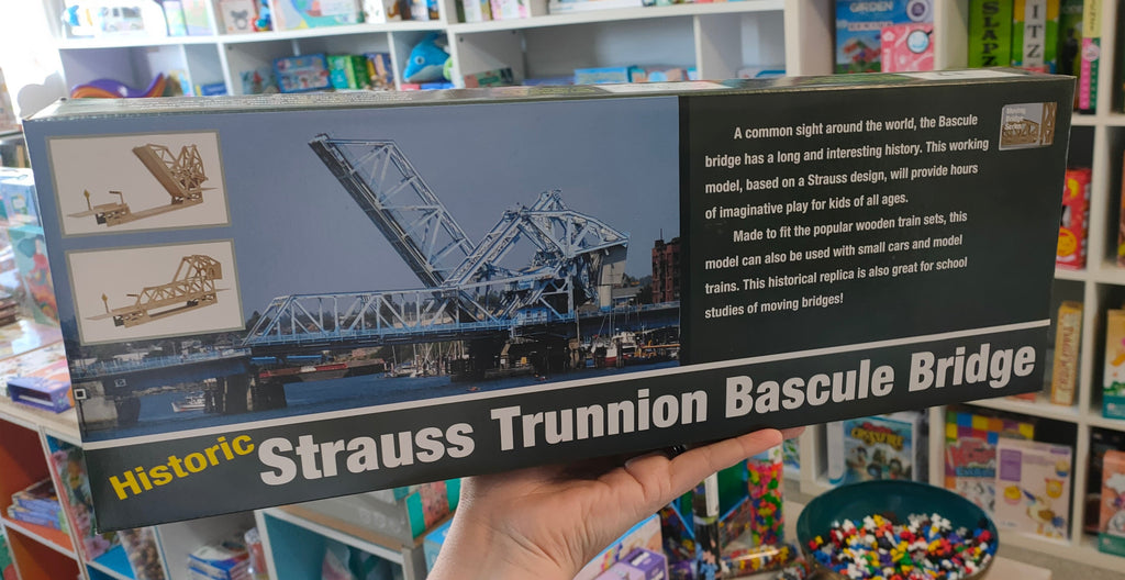 Historic Strauss Trunnion Bascule Bridge Pathfinder Model Kit - STEAM Kids Brisbane