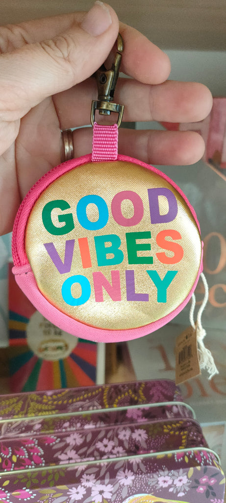 Ear Bud Pouch - Good Vibes Only | Natural Life - STEAM Kids Brisbane