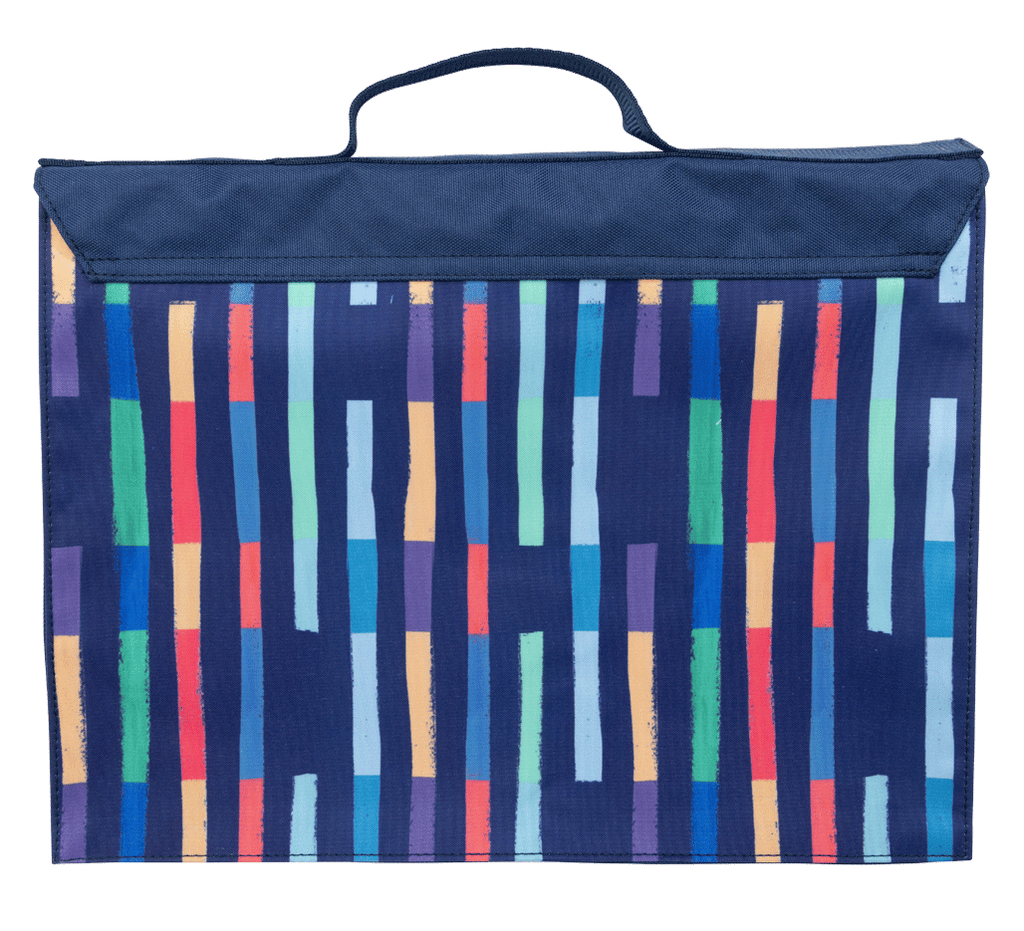 Library Bag - Bright Stripes | Spencil - STEAM Kids Brisbane