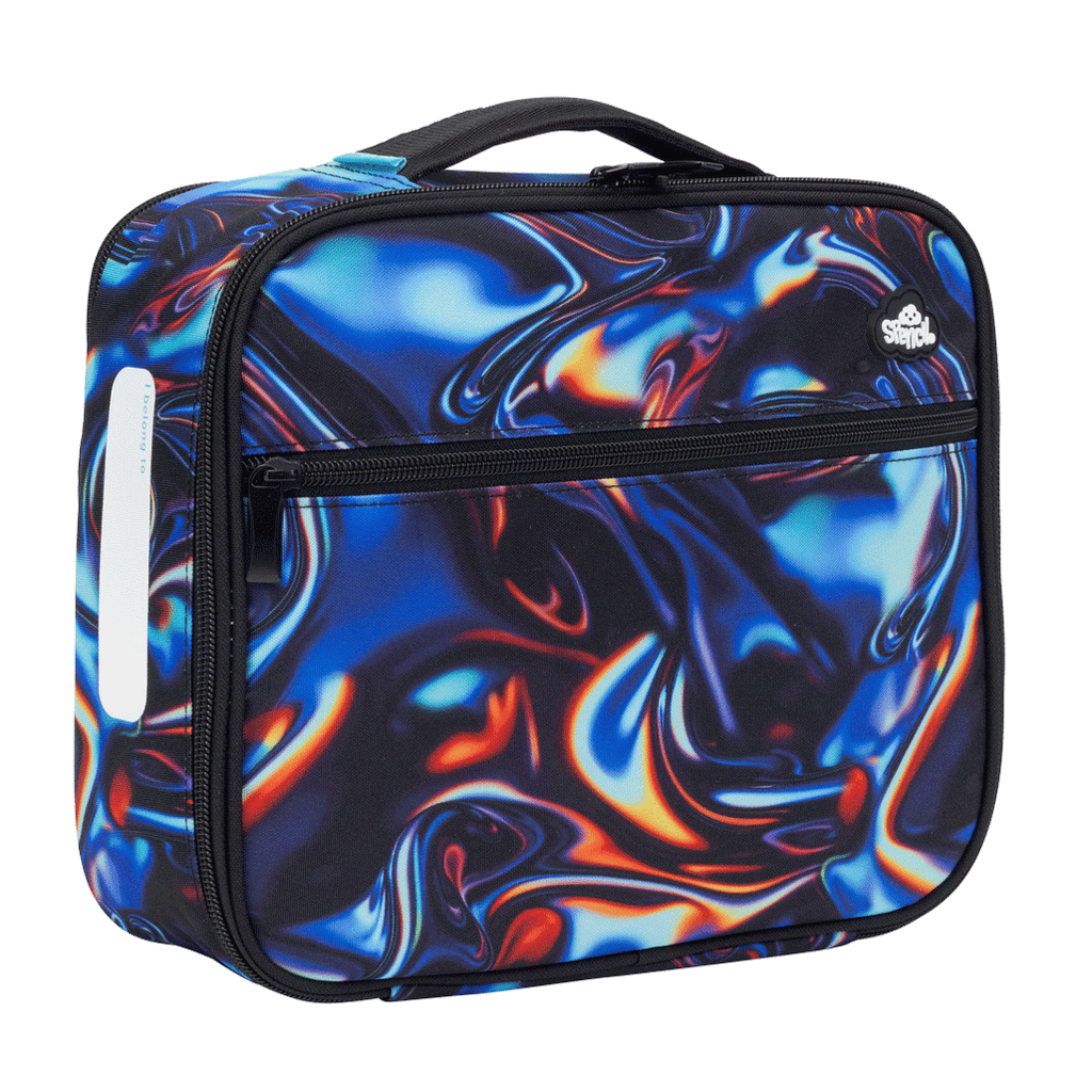 Spencil Big Cooler Lunch Bag - Metallic Waves - STEAM Kids Brisbane