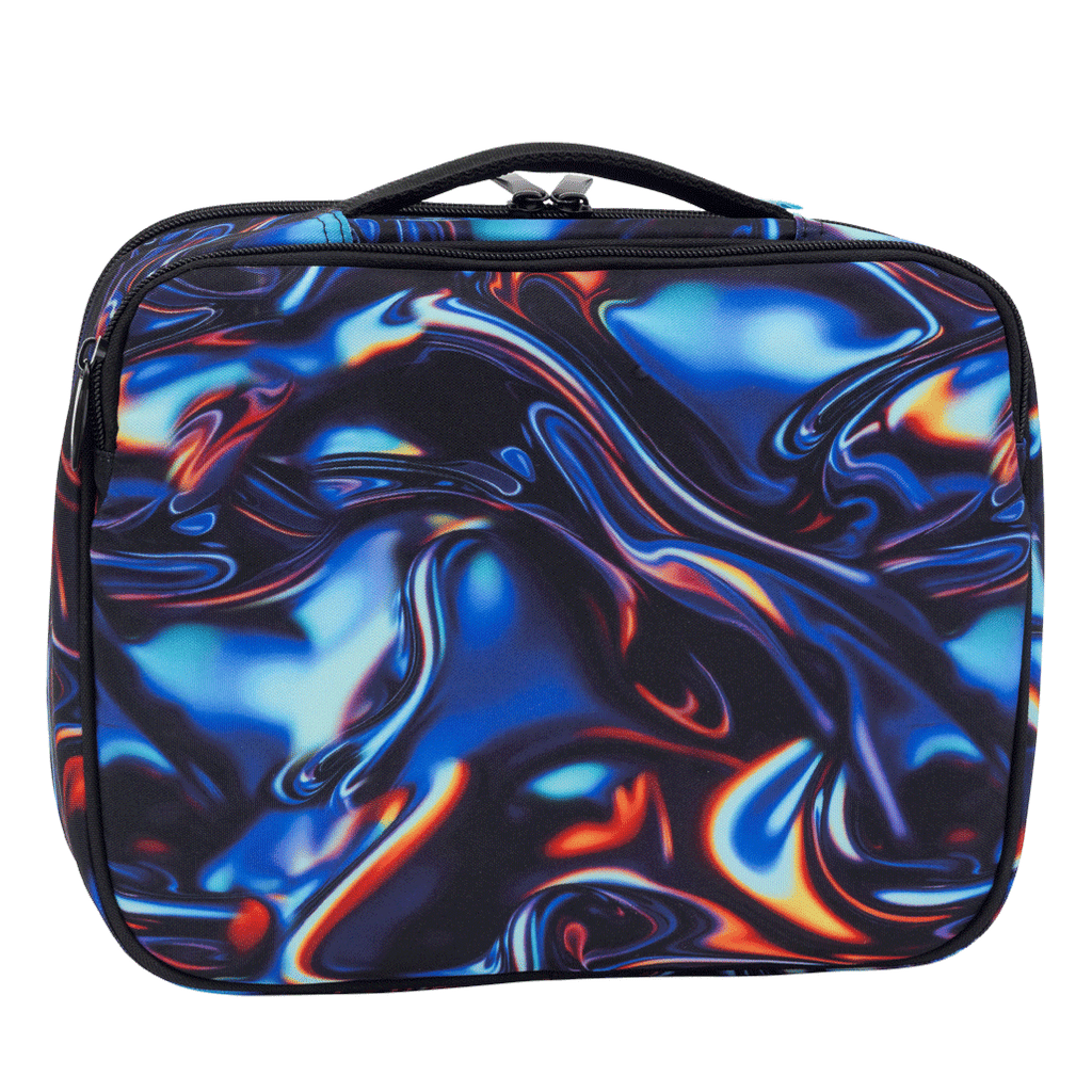 Spencil Big Cooler Lunch Bag - Metallic Waves - STEAM Kids Brisbane