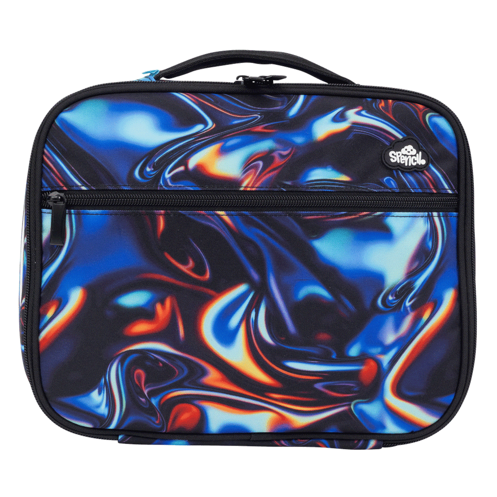 Spencil Big Cooler Lunch Bag - Metallic Waves - STEAM Kids Brisbane