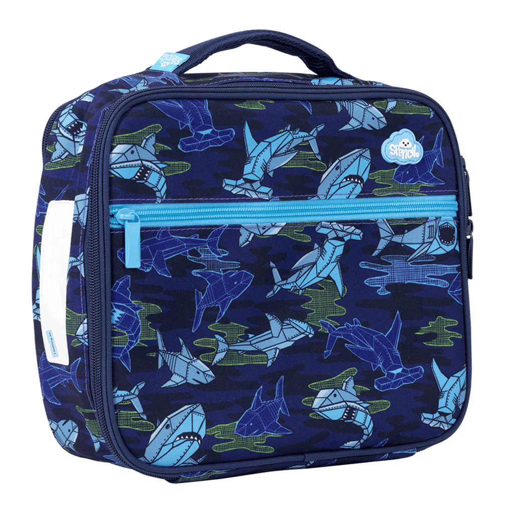 Spencil Big Cooler Lunch Bag Robo Shark | Insulated Lunch Box - STEAM Kids Brisbane