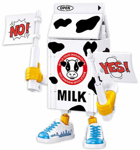 Milk Beverage Man | Sluban Creative Model Bricks - STEAM Kids Brisbane