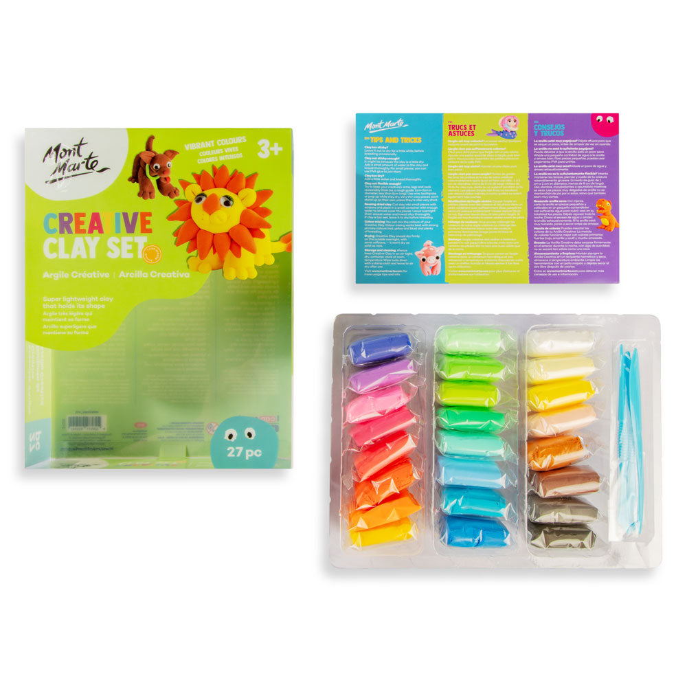 Mont Marte Creative Clay Set 27pc - STEAM Kids Brisbane