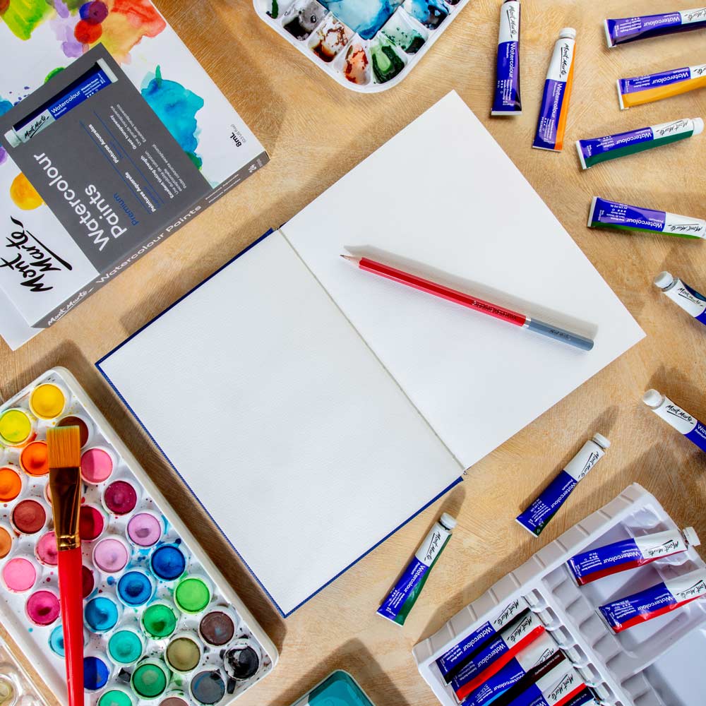 Watercolour Travel Journal Premium A5 30 Sheets 200gsm | Mont Marte - STEAM Kids Brisbane