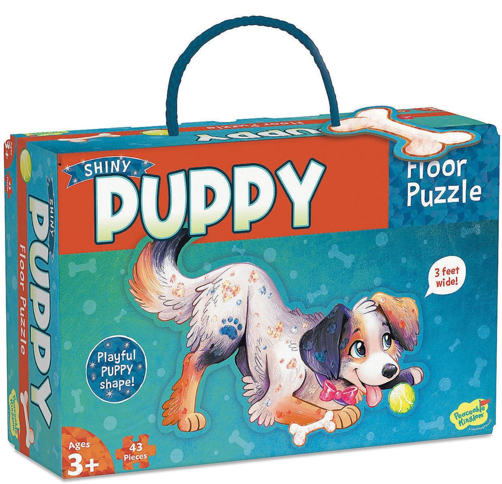 Peaceable Kingdom Shiny Puppy Floor Puzzle | 43 Pieces - STEAM Kids Brisbane