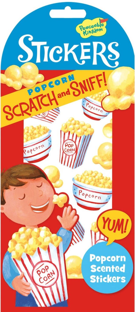 Peaceable Kingdom - Popcorn Stickers | Scratch & Sniff - STEAM Kids Brisbane